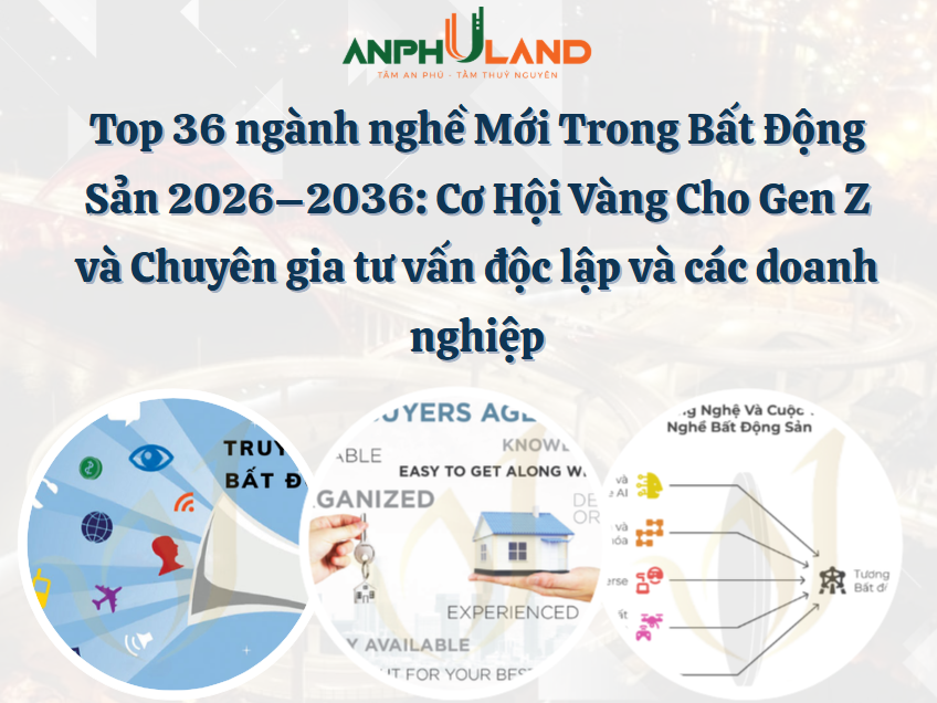 Top 36 Ngành Nghề Mới Trong Bất Động Sản 2026–2036: Cơ Hội Vàng Cho Gen Z và Chuyên gia tư vấn độc lập và các doanh nghiệp